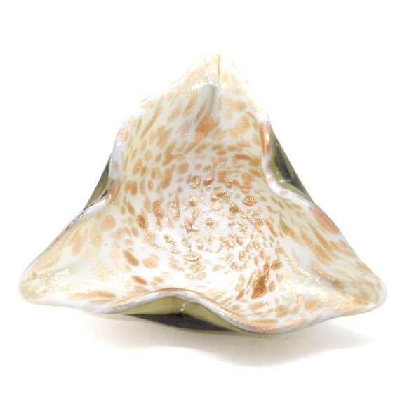 Murano Other - Murano Art Glass Copper Swirl Adventurer Triangle Bowl 8inX3in. preowned